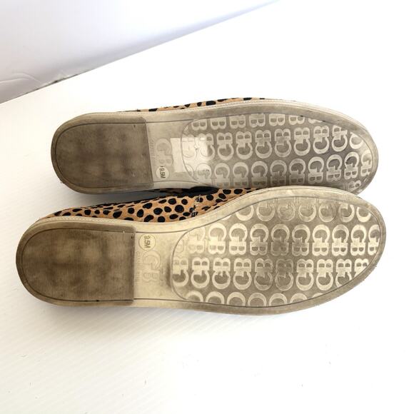 Gianni Bini Leopard Flats Slip On Faux Fur Leather Women Size 9.5 Animal Print - Picture 6 of 9